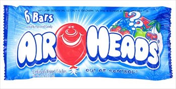 Airheads 6 Bars Chewy Fruit Candy 3.3 Oz logo