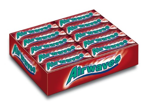 Airwaves Cherry Menthol Gum. Case Of 30 Packs logo