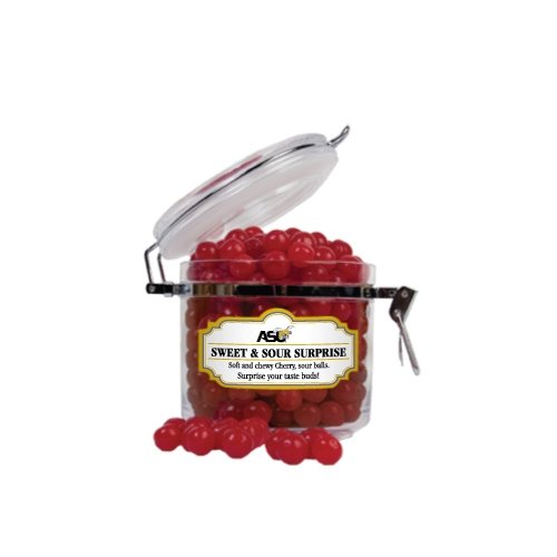 Alabama State Sweet & Sour Cherry Surprise Small Round Canister ‘official Logo’ logo