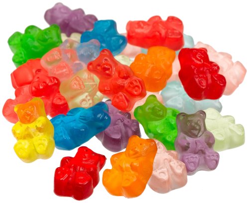 Albanese 12 Flavor Assorted Gummi Bears, Fat Free, 5 Pound Bags, Pack of 2 logo