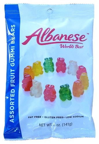 Albanese Assorted Fruit Gummi Bears, 5oz Bag logo