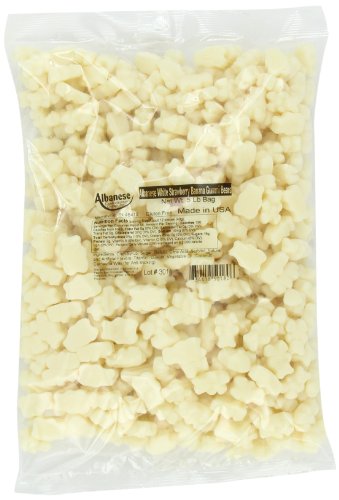 Albanese Banana Bummi Bears, White Strawberry, 5 Pound logo