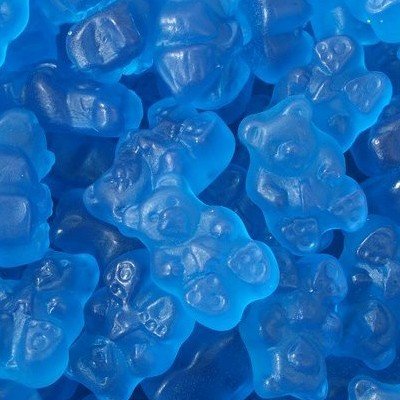 Albanese Blue Raspberry Gummy Bears, 2lbs logo