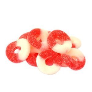 Albanese Cherry Rings 4/4.5lb Bags logo