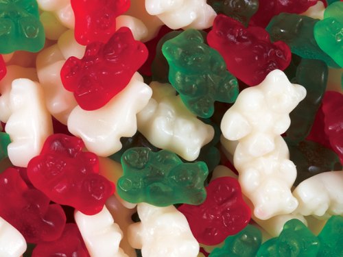 Albanese Christmas Gummi Bears (red, green, white), 16 Oz logo