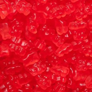 Albanese Confectionery 50114 case Gourmet Fresh Strawberry Gummi Bears, 20 Lb Case logo