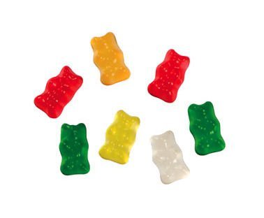 Albanese Confectionery 50127 case Sugar Free 6 Flavor Gummi Bears, 10 Lb Case logo