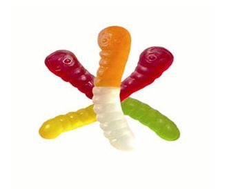 Albanese Confectionery 50136 case Sugar Free Wild Fruit Gummi Worms, 10 Lb Case logo