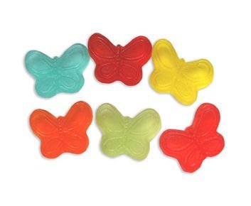 Albanese Confectionery 50206 case Sugar Free Mini Gummi Butterflies, 10 Lb Case logo