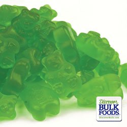 Albanese Granny Smith Apple Gummi Bears 4/5lb Bags logo