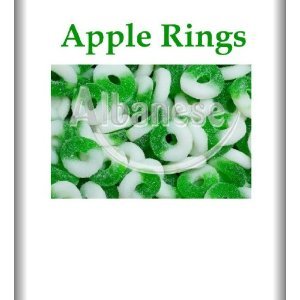 Albanese Green Apple Gummi Rings Candy – 2 Lbs logo