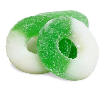 Albanese Gummi Apple Rings, 1.5 Lb logo