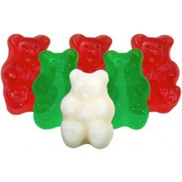 Albanese Gummi Bears (red, green, white), 1.5 Lb logo