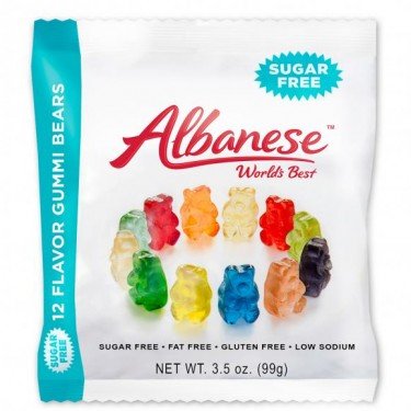Albanese Sugar Free Gummi Bears – 3 3.5-oz Bags logo