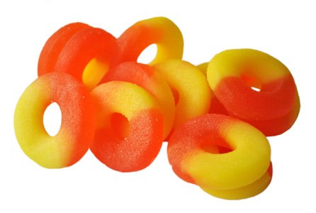 Albanese Sugar Free Peach Rings, 16 oz logo