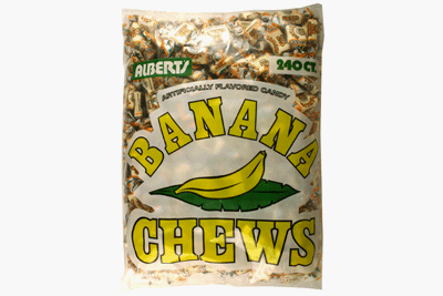 Albert’s Chews Banana 240 Piece Bag logo