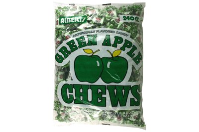 Albert’s Chews Green Apple, 240 Piece Bag logo