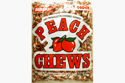 Albert’s Chews Peach 240 Piece Bag logo
