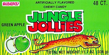 Albert’s Jungle Jollies Green Apple 48ct. logo