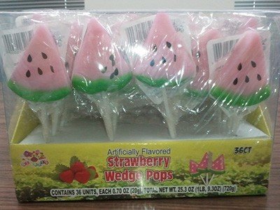 Albert’s Strawberry Wedge Pops, Pack of 36 logo