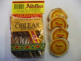 Aldama Mini Obleas Con Cajeta (Milk Candy Wafers), 20pc In Pack logo