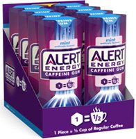 Alert Energy Caffeine Gum, Mint, 0.593 Ounce, Pack of 8 logo