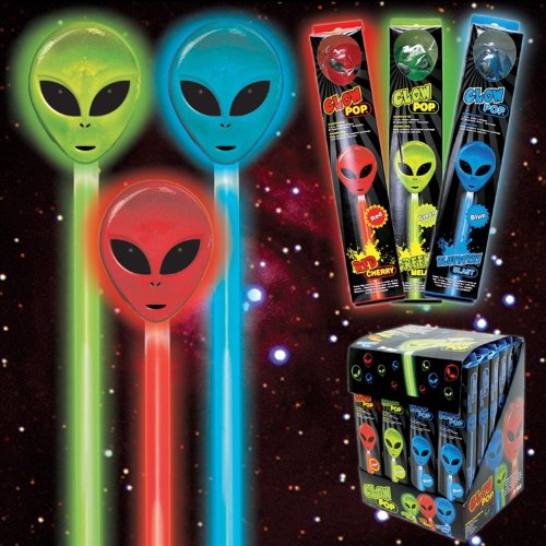 Alien Glo Pops By Windy City Novelties – 24ct Box logo