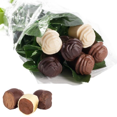 All Natural Collection Of Belgian Chocolate Truffle Roses (chocolate Flowers) logo