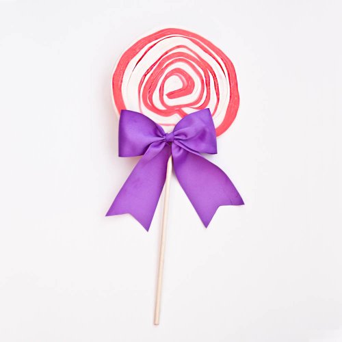 All Natural, Gluten Free, Hand Pulled Giant Lollipops In Custom Colors logo