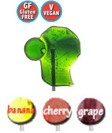 All Natural, Gluten Free, Vegan Baseball Lollipop logo
