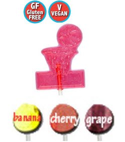 All Natural, Gluten Free, Vegan Basketball Lollipop logo