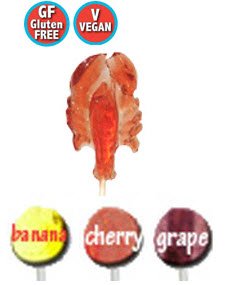 All Natural, Gluten Free, Vegan Lobster Lollipop logo