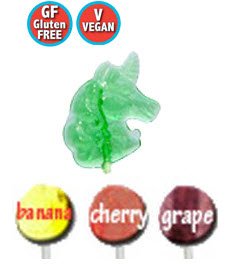 All Natural, Gluten Free, Vegan Unicorn Lollipop logo