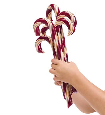 All-natural Old-fashioned Peppermint Candy Canes, Set Of 6 logo