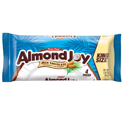 Almond Joy Candy Bar, 3.2 ounce Bars (Pack of 18) logo