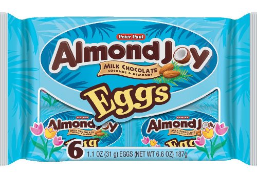 Almond Joy Easter Eggs,1.1 Oz 6-count Packages (Pack of 4) logo