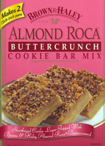 Almond Roca Buttercrunch Cookie Bar Mix Brown&haley logo