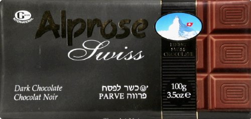 Alprose Swiss Parve Chocolate Bar, 3.5oz logo