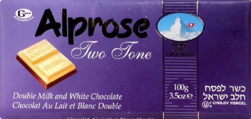 Alprose Two Tone Milk Chocolate Bar, 3.5oz logo