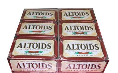 Altoids Mints, Cinnamon, 1.76 ounce Tins (Pack of 12) logo