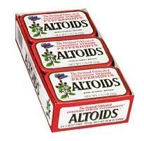 Altoids Peppermint Mints, 1.76 Oz, 6-count (Pack of 3) logo