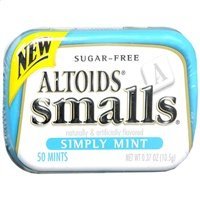 Altoids Smalls Sugar Free Simply Mint logo