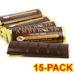 Amber Lyn Sugar Free Dark Chocolate English Toffee Candy Bar, 15/pk logo