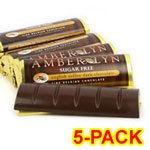 Amber Lyn Sugar Free Dark Chocolate English Toffee Candy Bar, 5/pk logo