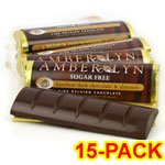 Amber Lyn Sugar Free Dark Chocolate Hazelnut & Almond Candy Bar, 15/pk logo