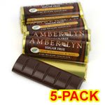 Amber Lyn Sugar Free Dark Chocolate Mint Candy Bar, 5/pk logo