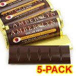 Amber Lyn Sugar Free Dark Chocolate Raspberry Candy Bar, 5/pk logo