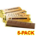 Amber Lyn Sugar Free Milk Chocolate Candy Bar, 5/pk logo