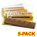 Amber Lyn Sugar Free Milk Chocolate Cappuccino Candy Bar, 5/pk logo