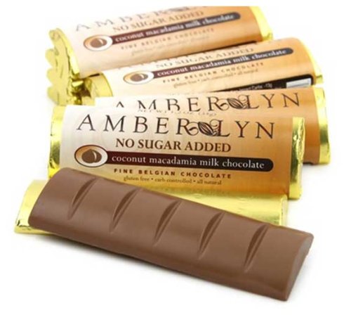 Amber Lyn Sugar Free Milk Chocolate Coconut Macadamia Candy Bar, 15/pk logo